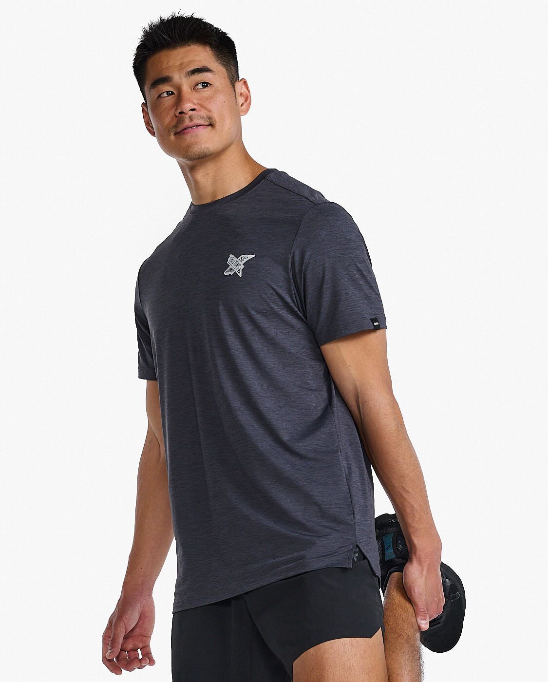 2XU South Africa - Mens Motion Graphic Tee - IDK/BLK