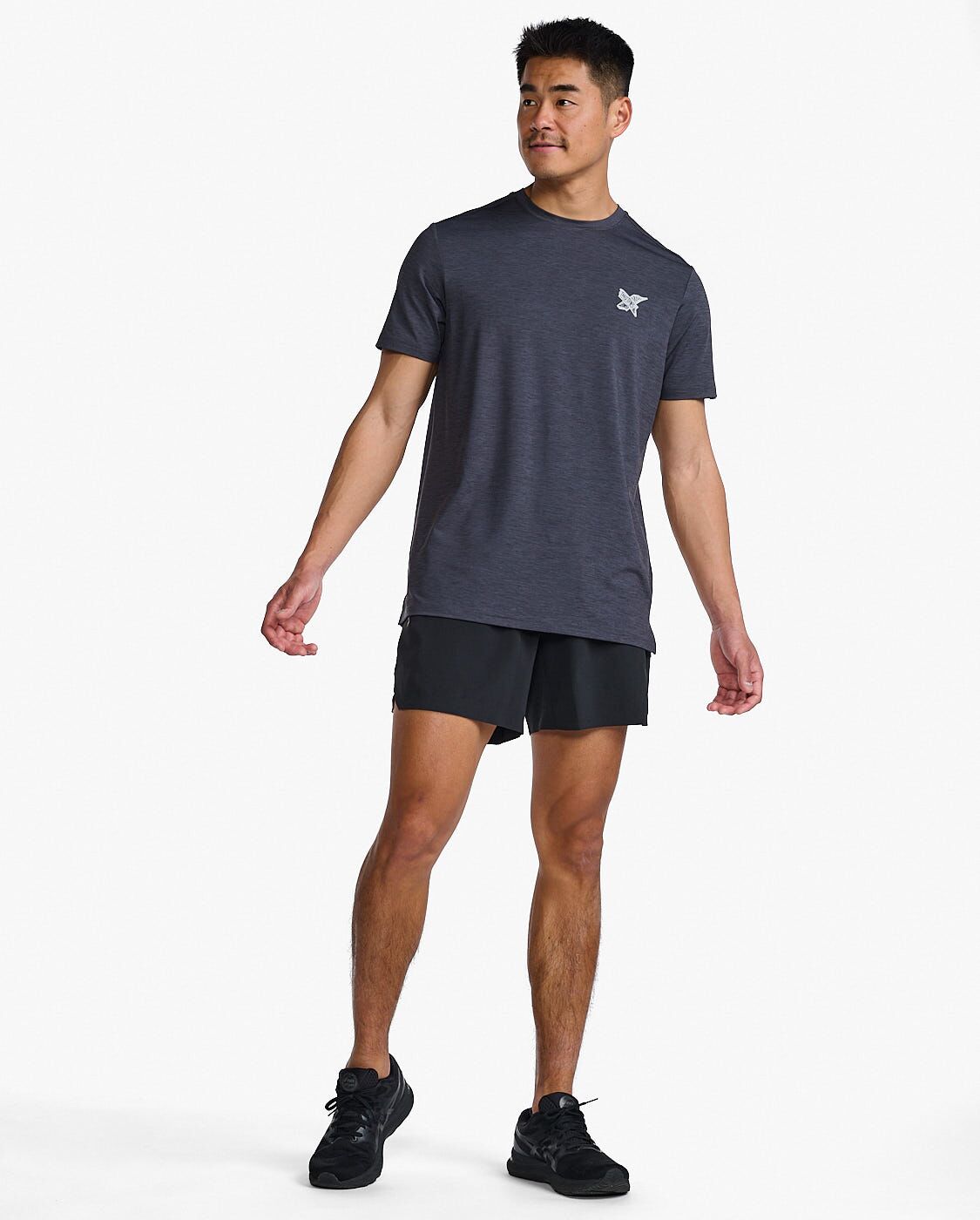 2XU South Africa - Mens Motion Graphic Tee - IDK/BLK