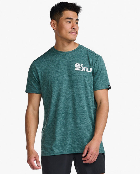 2XU South Africa - Mens Motion Graphic Tee - RAF/PNE