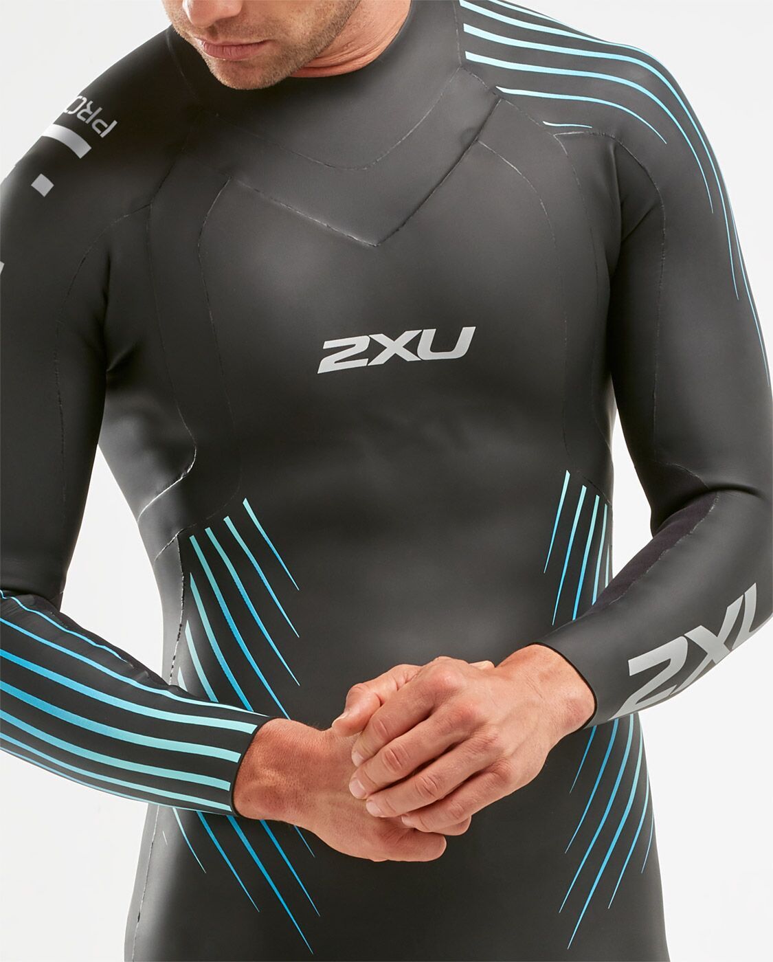 2XU South Africa - Men's Propel:1 Wetsuit - Black/Blue Ombre