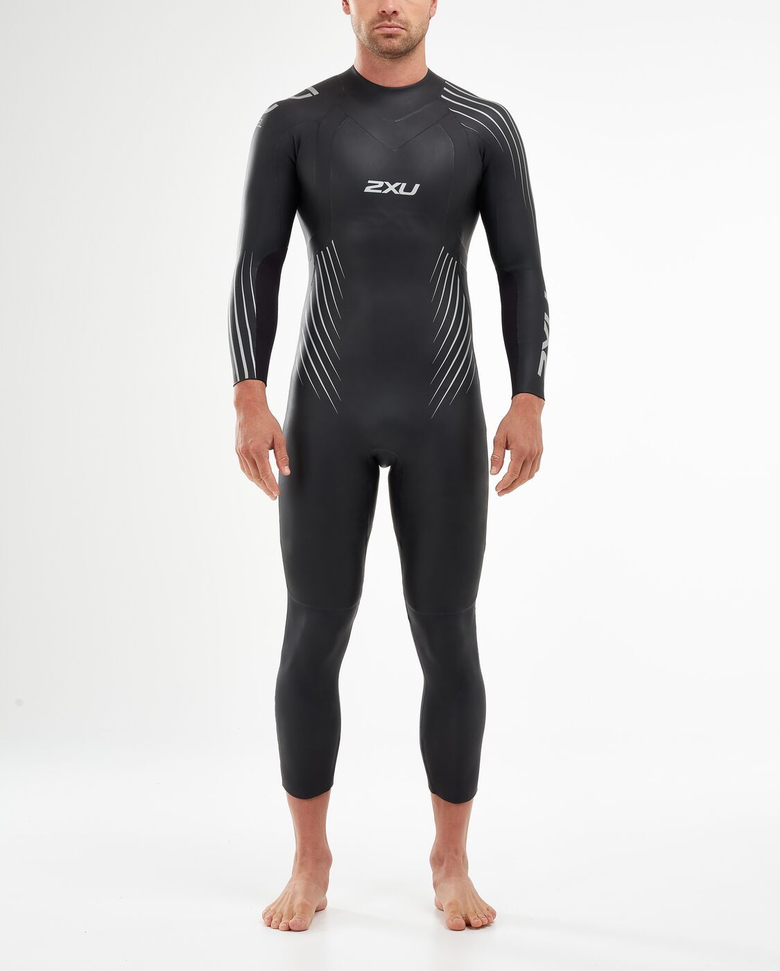 2XU South Africa - Men's Propel:1 Wetsuit - Black/Silver Shadow