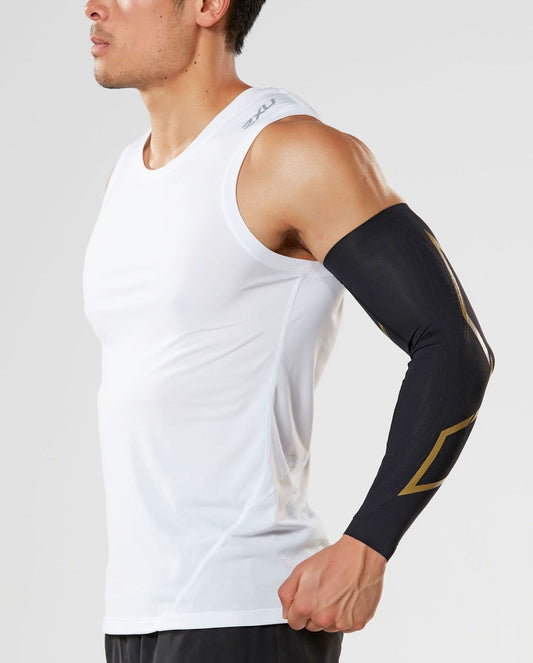 2XU South Africa - Force Compression Arm Guards - Black/Gold
