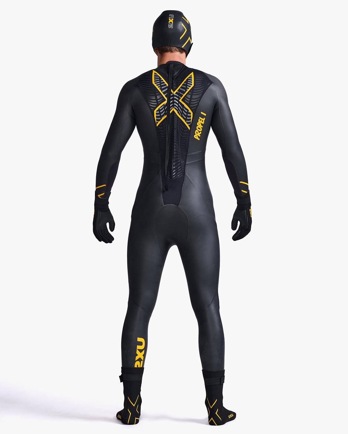 2XU South Africa - Unisex Propel Neoprene Swim Cap - Black/Ambition