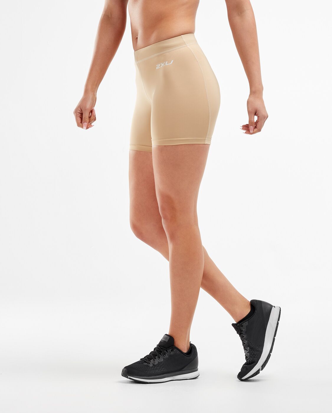 2XU South Africa - Womens Core Compression 5 Inch Game Day Shorts - Beige/Silver
