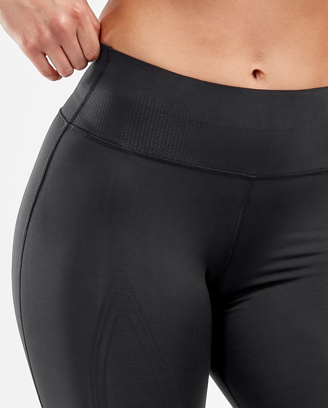2XU South Africa - Women's Force Mid-Rise Compression Tights - Black/Nero