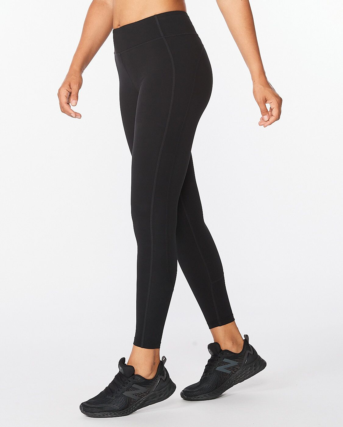 2XU South Africa - Womens Form Mid-Rise Compression Tights - Black/Silver