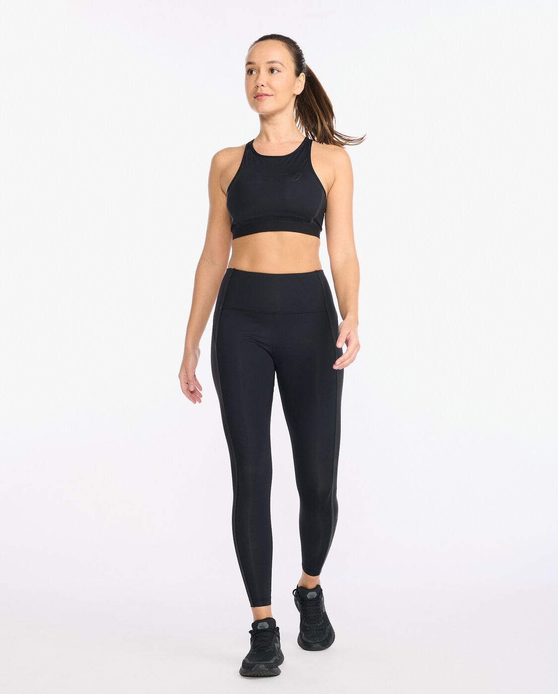 2XU South Africa - Womens Motion Shape Hi-Rise Compression Tights - Black/Nero