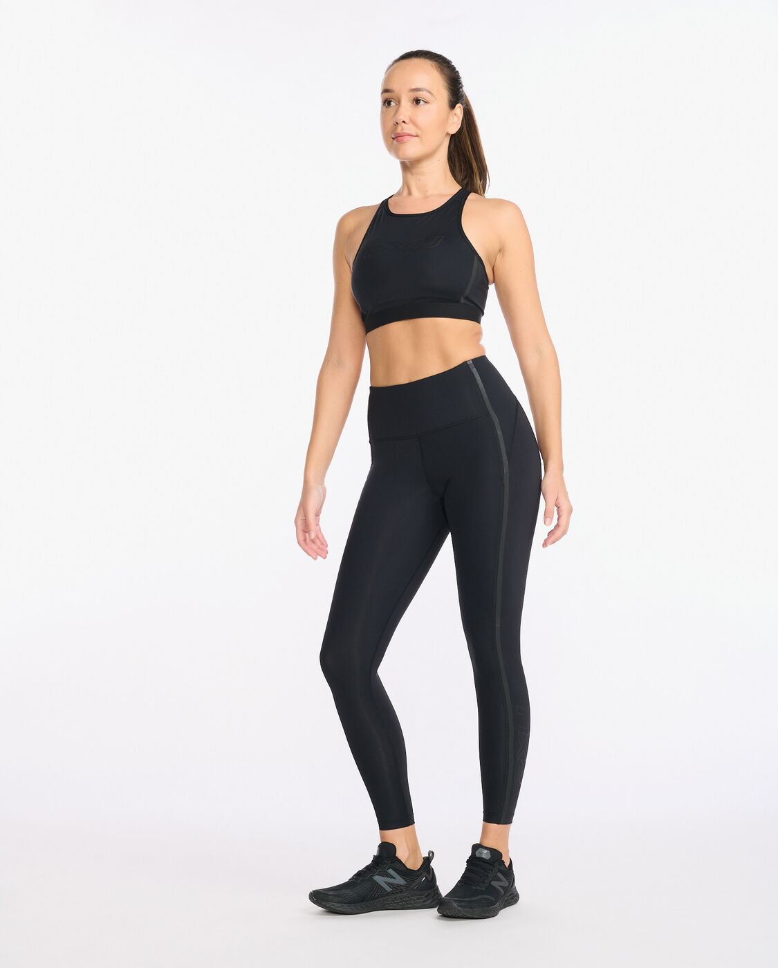 Womens Motion Shape HiRise Compression Tights Black
