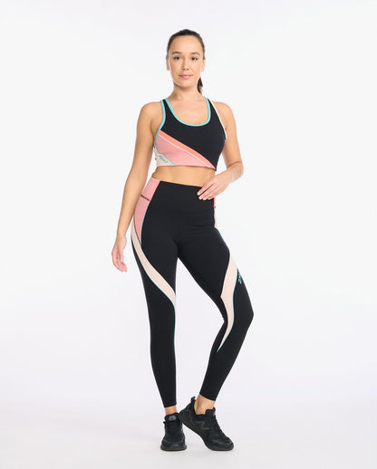 2XU South Africa - Womens Form Swift Hi-Rise Compression Tights - Rosette/Peach Whip