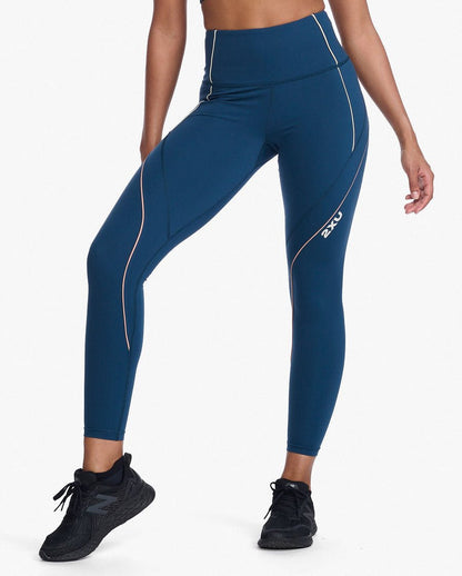 2XU South Africa - Womens Form Swift Hi-Rise Compression Tights - Moonlight/Off White