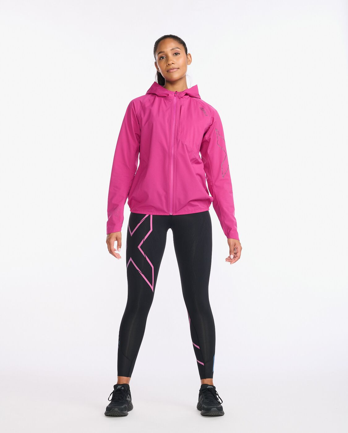 Reflective rain hot sale jacket women's