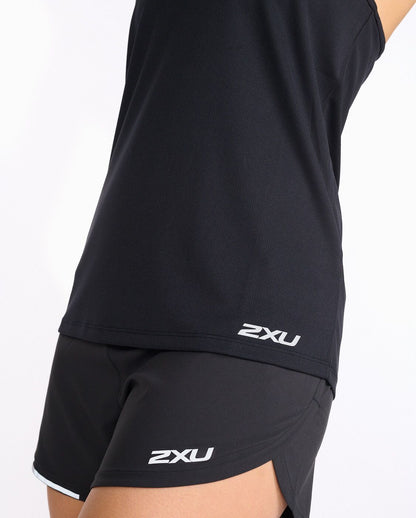 2XU South Africa - Women's Aero Training Vest - Black/Silver Reflective