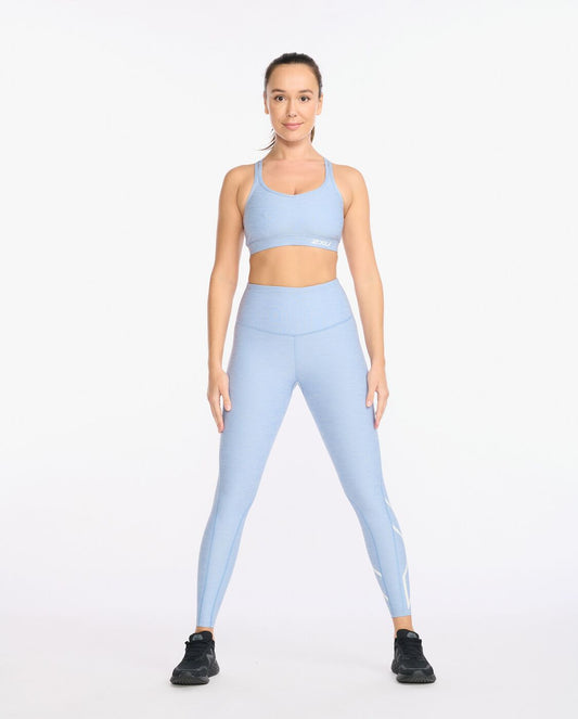 2XU South Africa - Womens Form Strappy Crop - Forever Spacedye/White