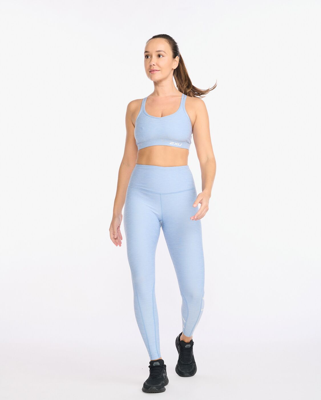 2XU South Africa - Womens Form Strappy Crop - Forever Spacedye/White