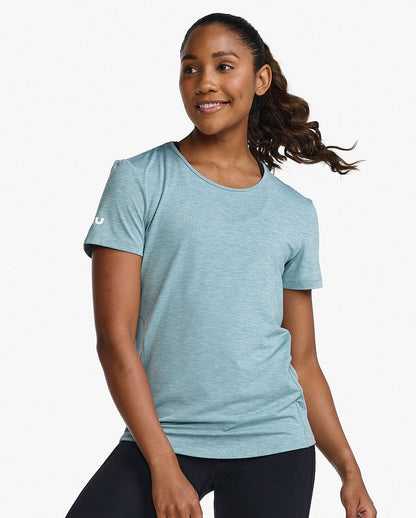 2XU South Africa - Womens Motion Tee - CMB/WHT