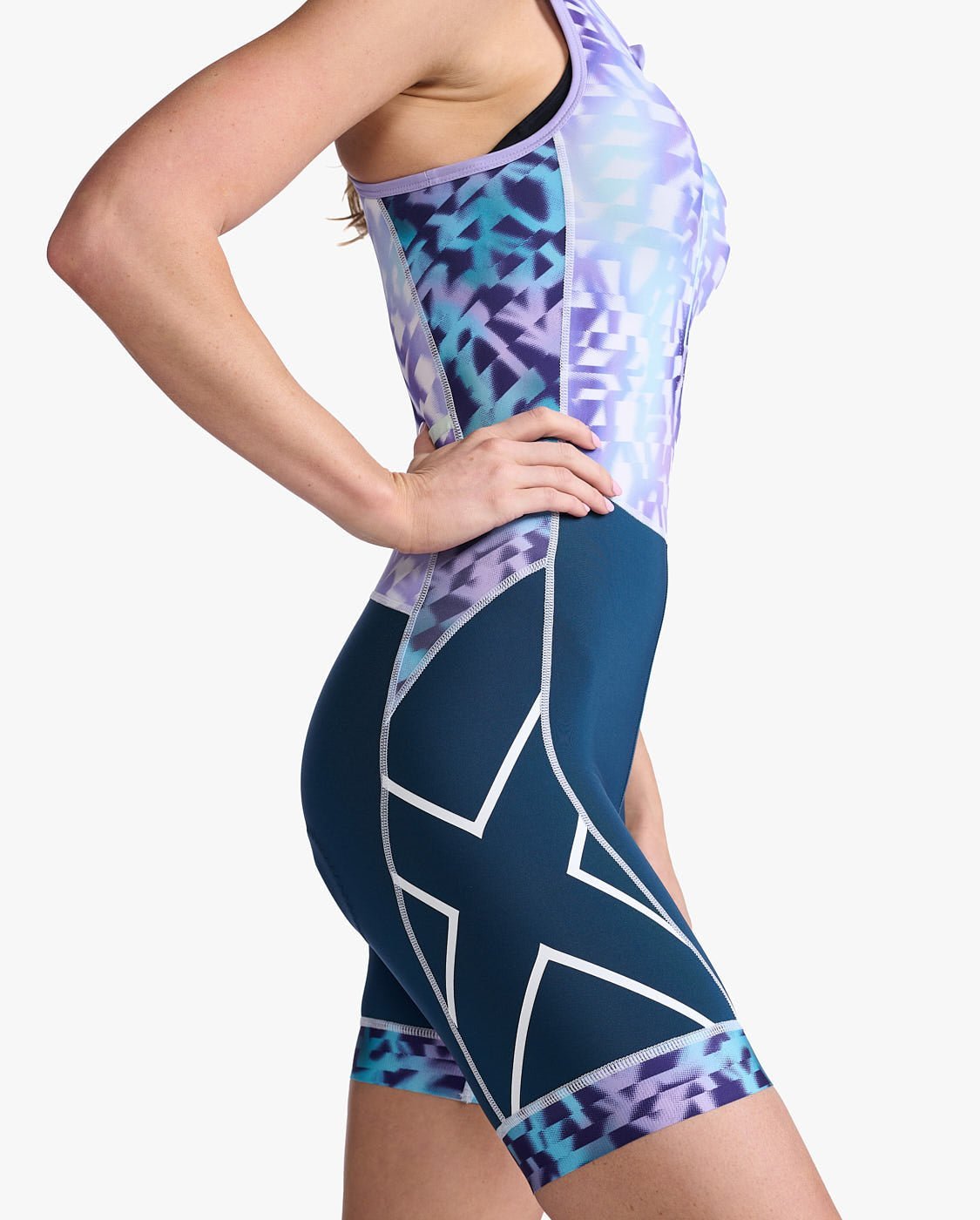 2XU South Africa - Womens Core Trisuit - Moonlight/White
