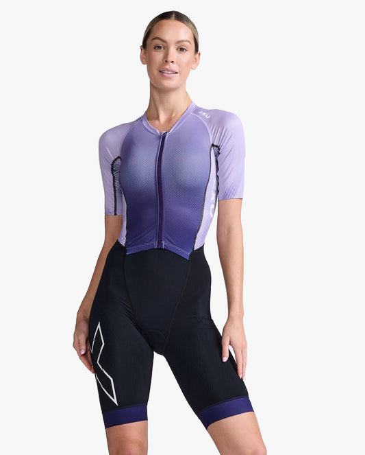 2XU South Africa - Womens Light Speed Sleeved Trisuit - Parachute/White